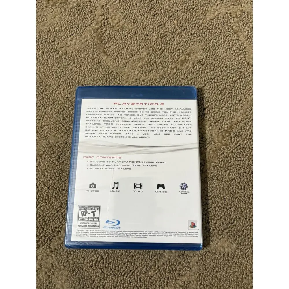 Playstation 3‎ Play Beyond Blu-Ray Disc (Welcome to PS3 & PSN) BRAND NEW Sealed.